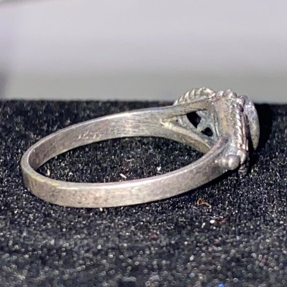 Ring Amethyst Faceted Size 5.5 Vintage Jewelry Sterling Silver Stamped 925 - Picture 9 of 12